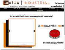 Tablet Screenshot of metroindustrialjobs.com